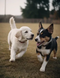 cachorros de perro jugando