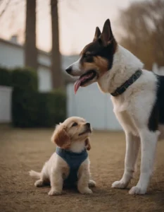 perro con cachorro