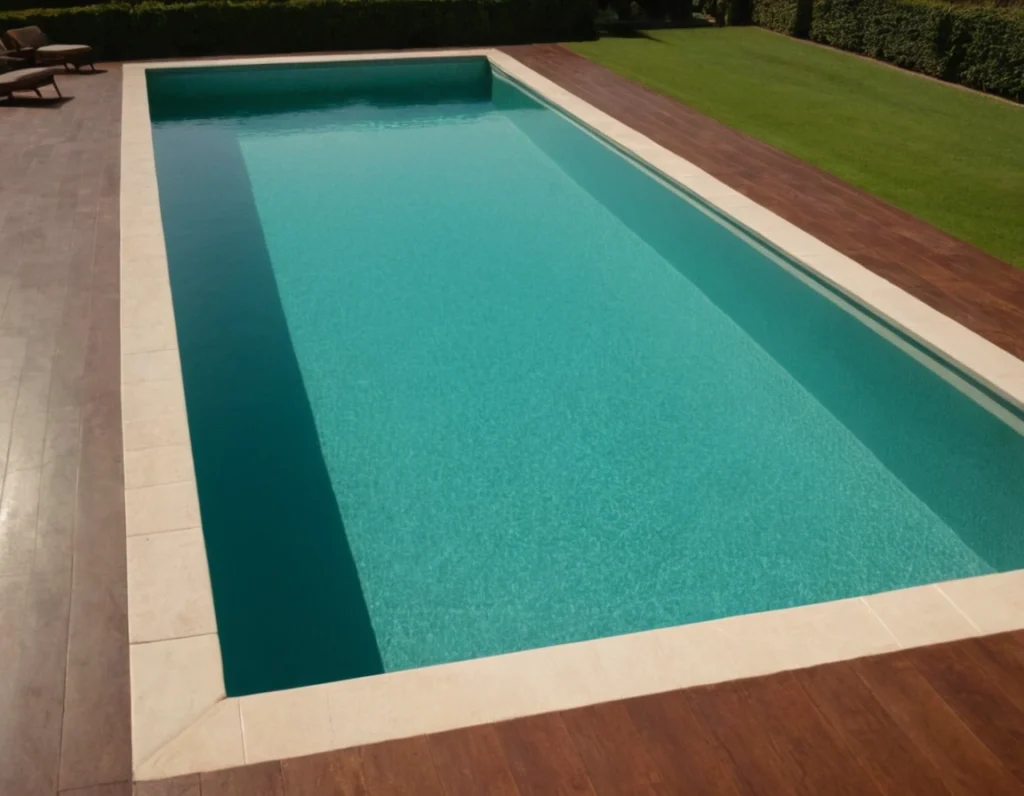 Cómo quedaría una piscina rectangular desmontable en tu patio o jardín