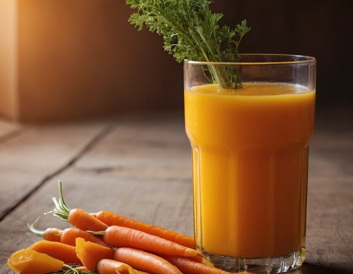 Jugo de zanahoria con naranja