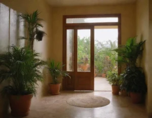 decoración con plantas de interior