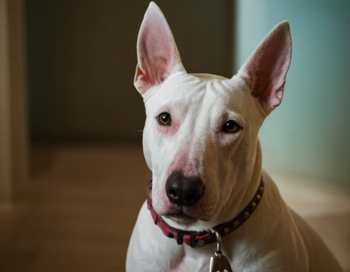 Bull terrier una Raza de Perro de la familia Terrier